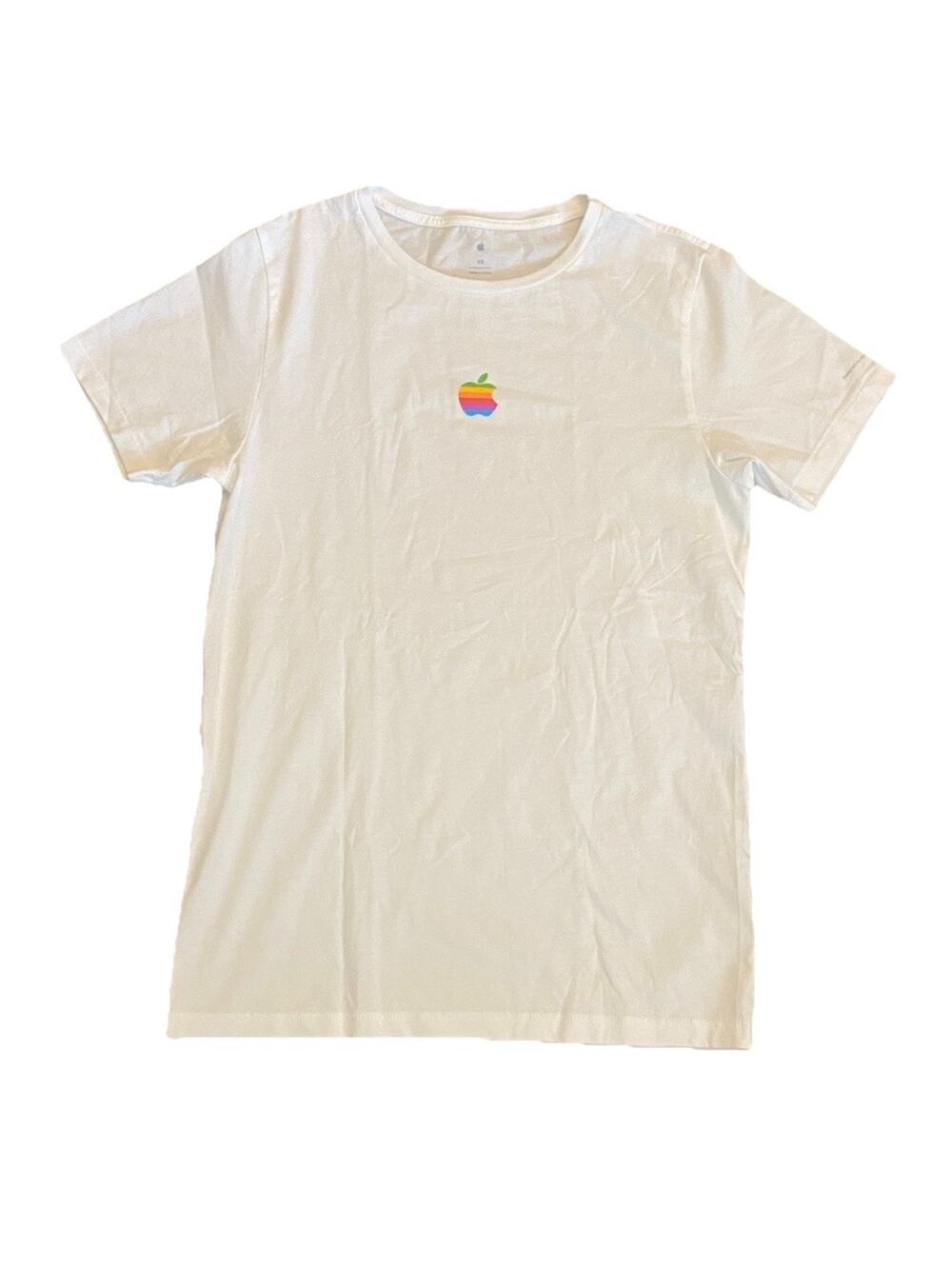 Apple Park Visitor Center - Original Rainbow Apple Logo T-shirt Size XS